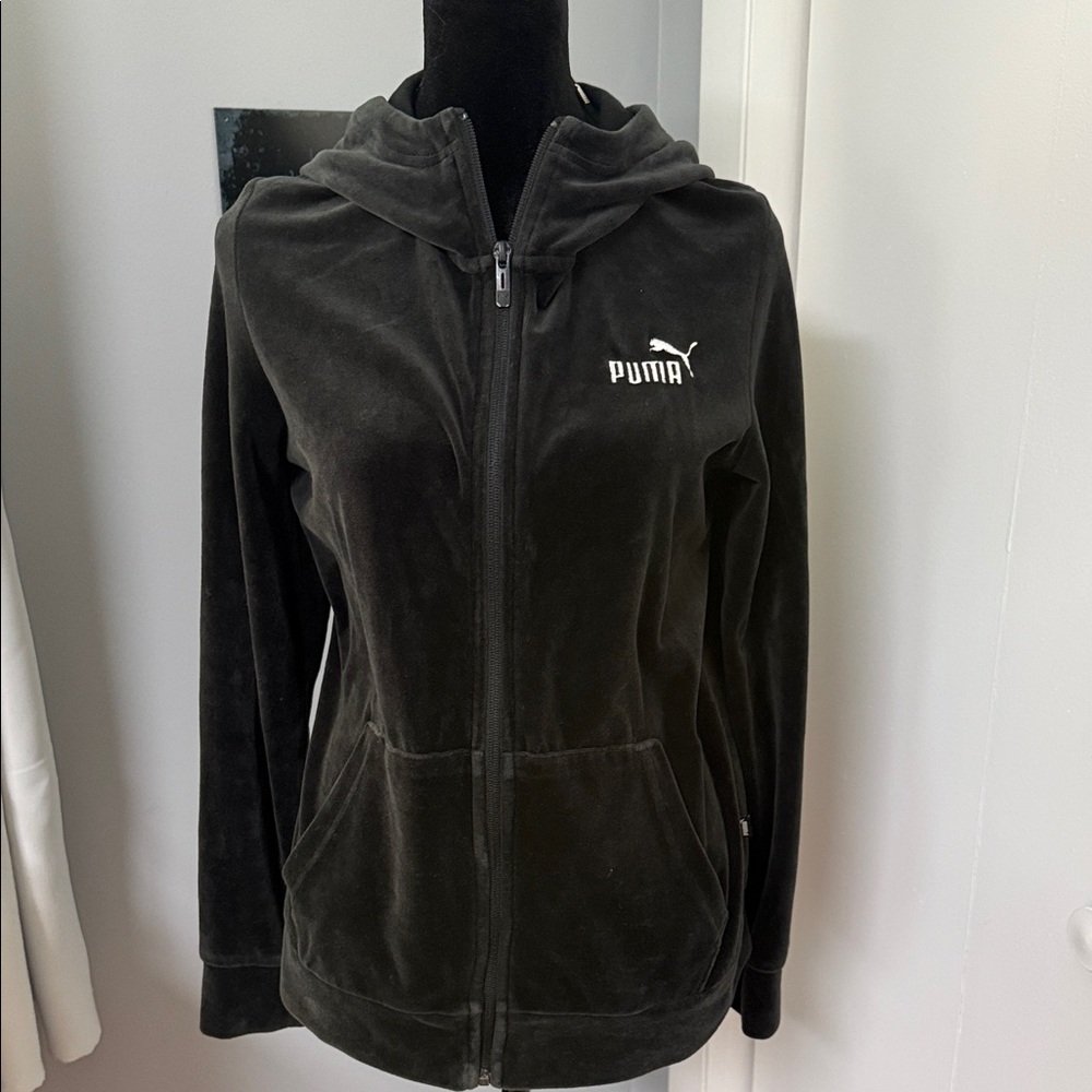 Puma Charcoal Zip-Up Hoodie